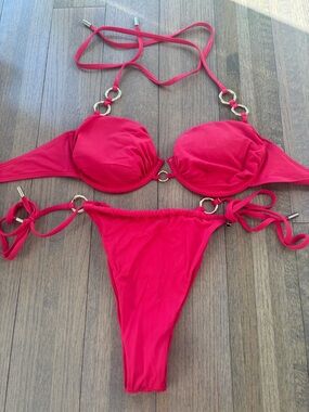 Dynamite Vibrant Pink Bikini Set